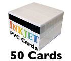 50 Inkjet PVC Cards w/ HiCo Mag Stripes - For Epson & Canon Inkjet Printers
