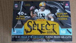 New ListingPanini Select 2020 NFL Football Trading Cards Factory Sealed Mega Box