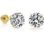 50 ct. Sparkling Lab-Created Diamond Stud Earrings in 14k Yellow Gold
