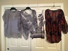 Lot Of (3) Womens Plus Size 2X Daisy Fuentes/Unity World Wear/A.N.A  Top/Blouses