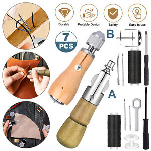 Speedy Stitcher DIY Sewing Awl Needle Repair Tools Kits for Leather Sail Canvas