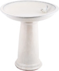 FB423 Bath on Pedestal with Bird, Ceramic, White