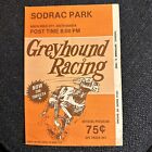 Sodrac Park  DOG TRACK greyhound racing program 1980 South Dakota