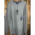 Men’s Shaquille O’Neal NWT Pullover Gray Sweater Size XLT Soft Long Sleeve