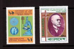 Bangladesh 1983 Medical Discovery of Tubercle Bacillus set MNH mint stamps