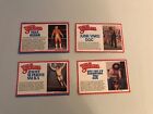Vintage LJN Lot Of 4 Wrestling Superstars Cutout Bio Cards Hulk Hogan JYD JSS HJ