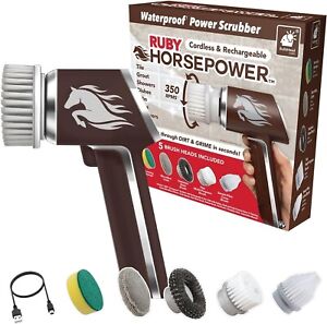 Horsepower Scrubber AS-SEEN-ON-TV Waterproof Rechargeable Handheld
