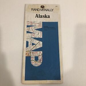 New ListingRoad Map, Alaska Rand McNally Map, USED with Wearing