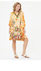 Womens Summer Poncho Dress Tie Dye Flower Beach Resort Wear Boho Hippie