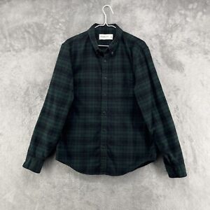 Abercrombie Fitch Shirt Men XL BlackWatch Tartan Plaid Soft A&F Flannel Pockets