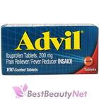 Advil Pain Reliever Fever Reducer 100 Coated Tablets