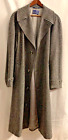 VTG Pendleton Virgin Wool Trench Coat Mens 42 Gray Lined 4 Button - Very Clean
