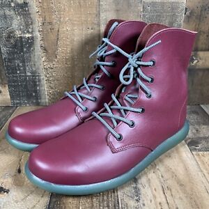 World Boots Men's 12 Leather Burgundy