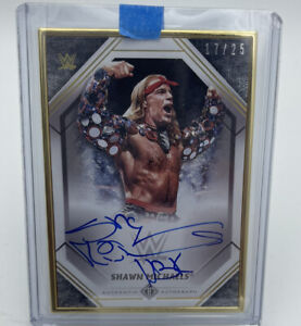 2021 Topps WWE Transcendent SHAWN MICHAELS AUTO Gold Framed On Card 17/25