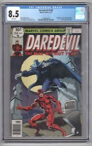 DAREDEVIL #158 MAY 1979 CGC 8.5  FRANK MILLER RUN BEGINS WHITE PAGES