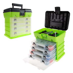 New ListingStorage and Tool Box-Durable Organizer Utility Box-4 Drawers with