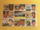 1956 Topps (9) Different Brooklyn Dodgers Vintage Baseball Card Lot *CgC605*