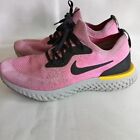 Nike Epic React Flyknit Women Size 9 Running Shoes Pink Black