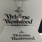 Vivienne Westwood Crystal Pink heart pendant necklace for girls