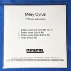 Miley Cyrus 7 Things UK CD Promo 4 Mixes Bimbo Jones Club Dub Radio