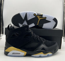 Nike Air Jordan Flightclub '91 Shoes Black Metallic Gold DC7329-007 Mens Size