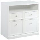 Sauder Craft Pro 4 Drawer Storage Cabinet in White