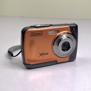 New ListingColeman Xtreme Digital Camera 18.0 MP Point & Shoot Orange C20WP TESTED WORKS