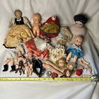 Vintage Antique Dolls & Doll Parts Lot - Various Sizes