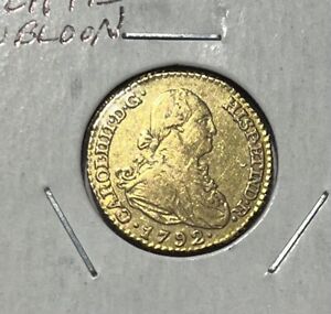 Gold Coin Spanish Treasure Authentic Pirate Doubloon 1 Escudo