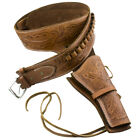 Holster Western Deluxe Tooled Brown - Large