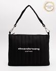 RRP€400 ALEXANDER WANG Quilted Shoulder Bag Logo Detachable Strap Zipped