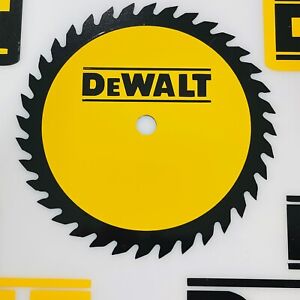 Dewalt Saw Blade Vinyl Decal Ylw On Blk Or Blk On Ylw Many Sizes Avail FREE Ship