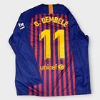 FC Barcelona 2018-19 Ousmane Dembele Nike Long Sleeve Soccer Jersey