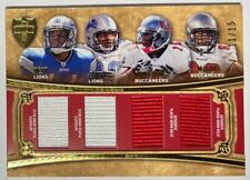 2010 Topps Supreme Quad Relic 11/15 Ndamukong Sub Jahvid Best Mike Williams Best