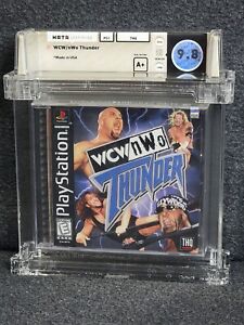 PS1 Playstation 1 WCW NWO THUNDER Wata 9.8 A+ New Sealed VGA Game CGC Wrestling