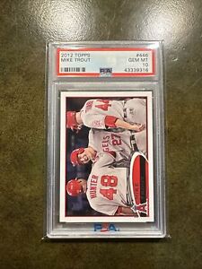 2012 TOPPS #446 MIKE TROUT ANGELS PSA 10 2nd Year!