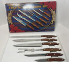 Vintage Deluxe 6 pc Kitchen Knife Set Stainless Steel 1972-GG NEW Open Box Japan