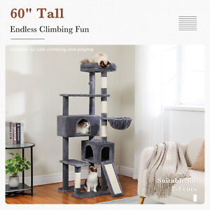 PAWZ Road Cat Tree Tower Scratcher Condo House for Large Cat Bed Scratching Post