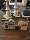 Shelia’s Collectibles Wooden Shelf Sitters Lot of  2 Houses Buildings
