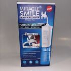 Miracle Smile Water Flosser Floss in Seconds 4 Water Jets Open Box