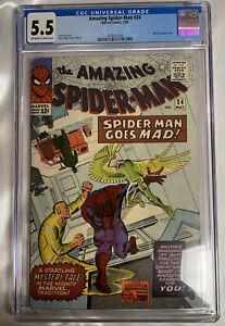 The Amazing Spider-Man 24 CGC 5.5 1965 Mysterio Appearance