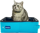 New ListingPetLike Travel Cat Litter Box, Leak-Proof Portable Litter Box, Collapsible Toile