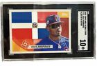 JULIO RODRIGUEZ #F-13 2023 TOPPS WBC GLOBAL STARS FLAGS OF A NATION SGC 10 RARE!