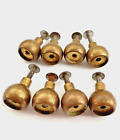 New ListingVintage Brass Round Ball Drawer PULLS Knobs 1960s 1970 Lot of 8 for Restoration