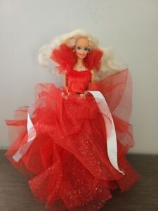 1988 Happy Holidays Christmas Barbie Doll Vintage 1st Edition