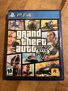 Grand Theft Auto V Five GTA PS4 (Sony PlayStation 4, 2014) Complete W/ Map