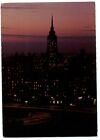 Russia Moscow at dusk lights ~ postcard  sku775