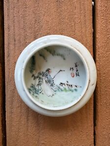New ListingAntique Chinese Famille Rose Scholar Porcelain Water Pot China Brush Washer 19C