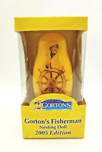 GORTON’S Fisherman Nesting Dolls 2005 Edition In Original Packaging Advertising