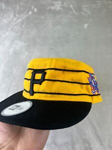 Pittsburgh Pirates Pillbox Logo Cap Yellow New Era Size 7 1/2 Fitted Cooperstown
